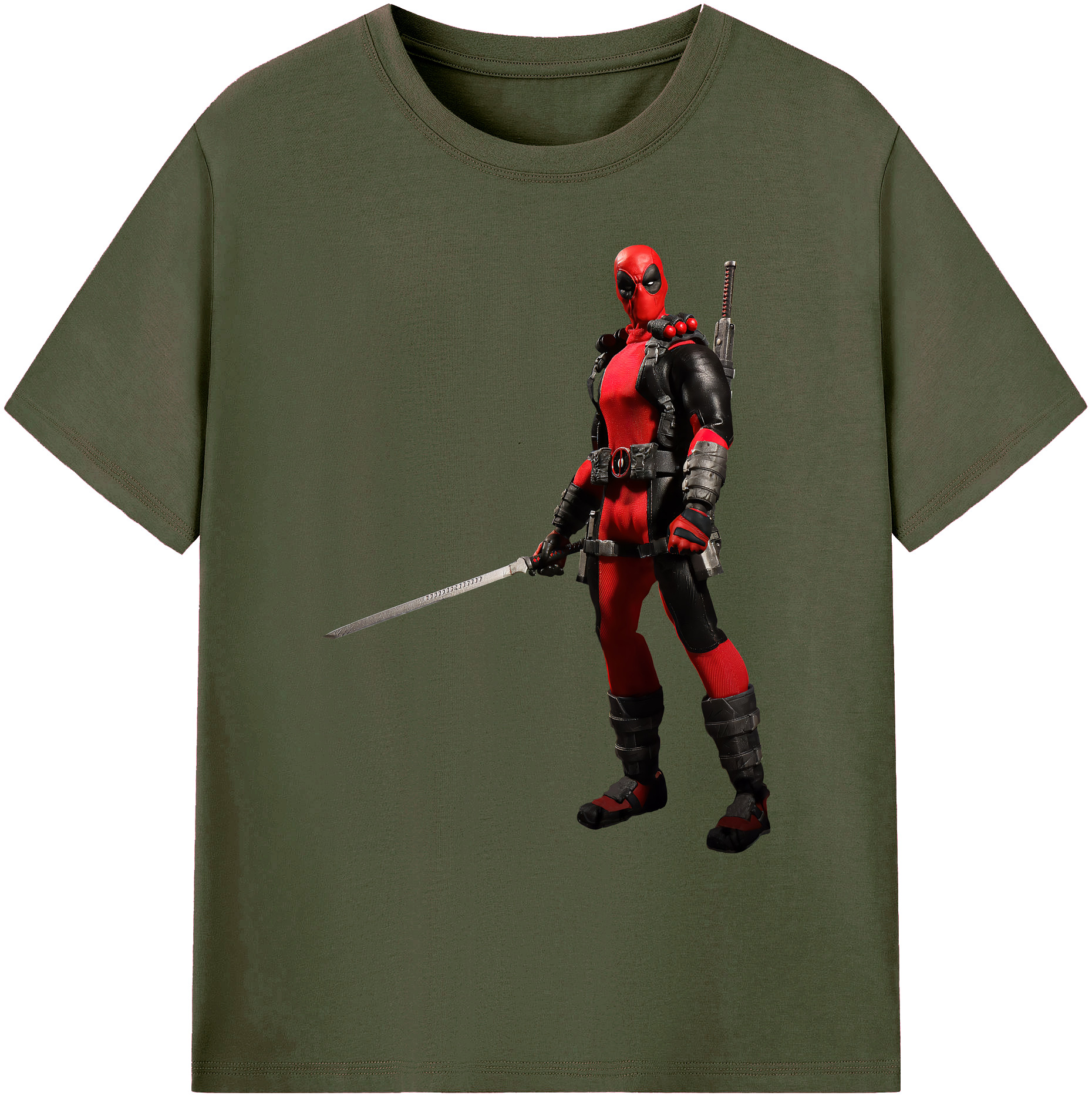 （画像用） Deadpool デッドプール 綿100％ メンズ半袖Tシャツ｜肌触りやわらか＆通気性